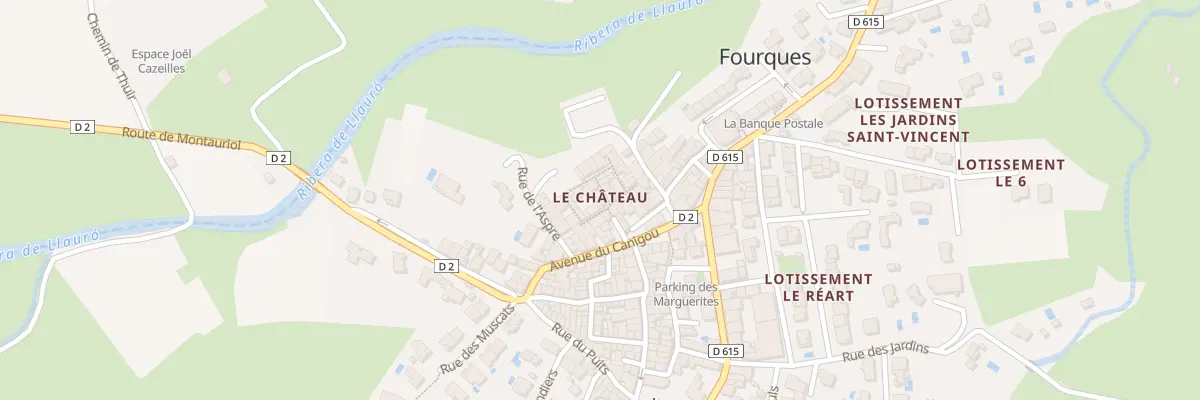 Plan du 1 Rue du Château à Fourques