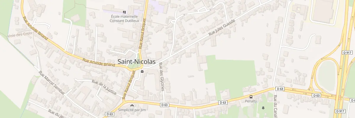 Plan du 16 Rue Jules Guesde à Saint-Nicolas