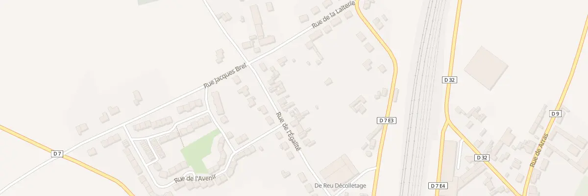 Plan du 17 Rue de l’Egalité à Achiet-le-Grand