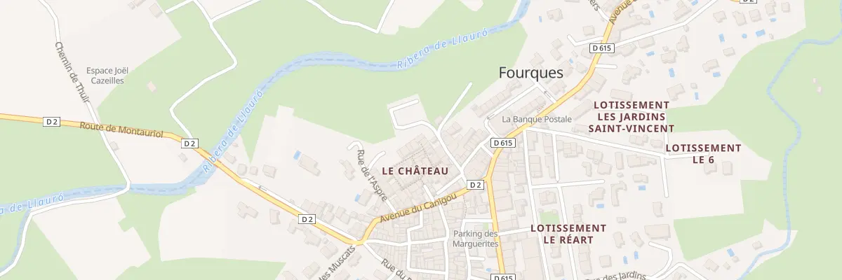 Plan du 14 Rue du Château à Fourques