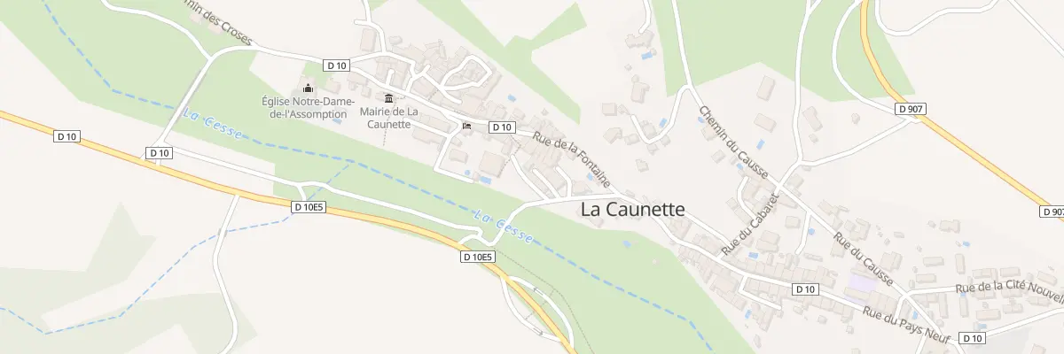 Plan du 5073 Le Village à La Caunette