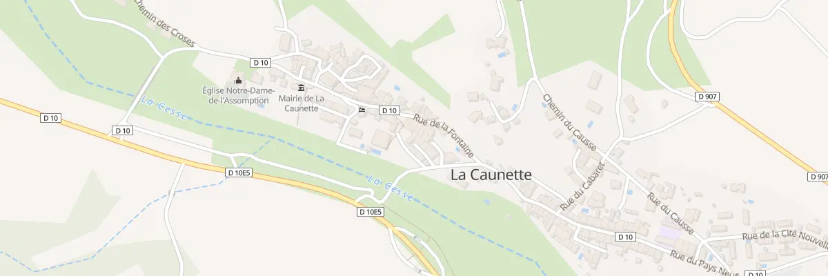 Plan du 5166 Le Village à La Caunette