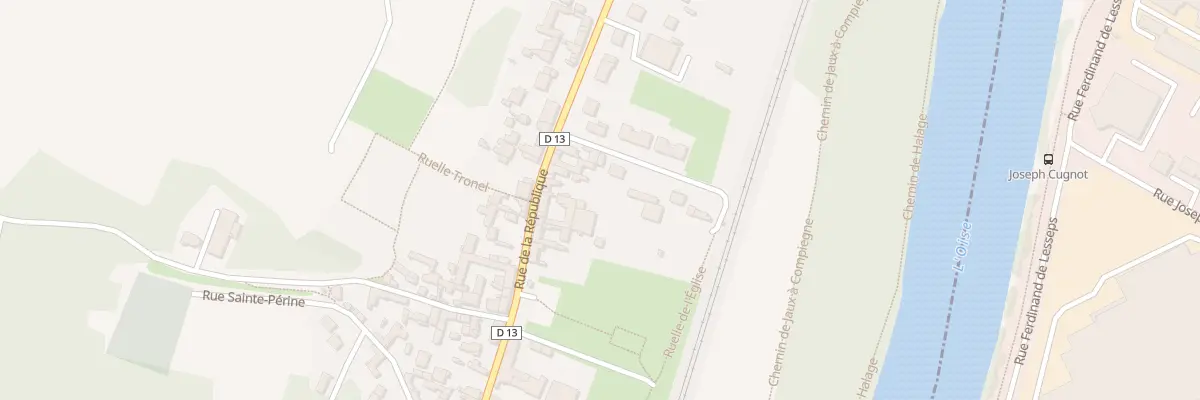 Plan du 500 Rue de la République à Jaux