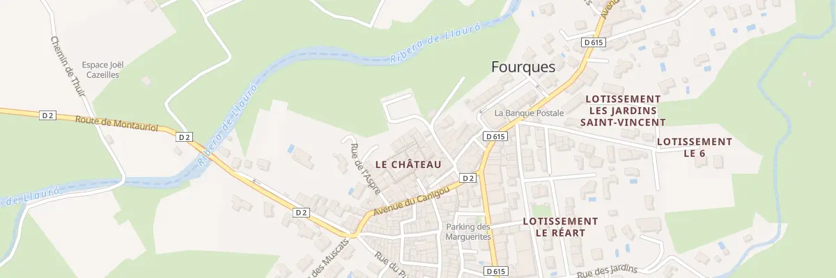 Plan du 12 Rue du Château à Fourques