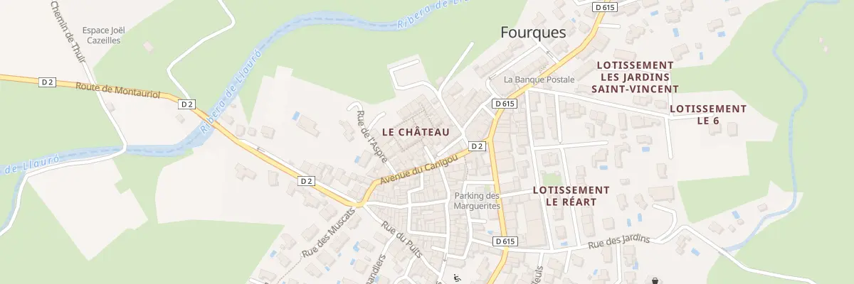 Plan du 2 Rue du Château à Fourques