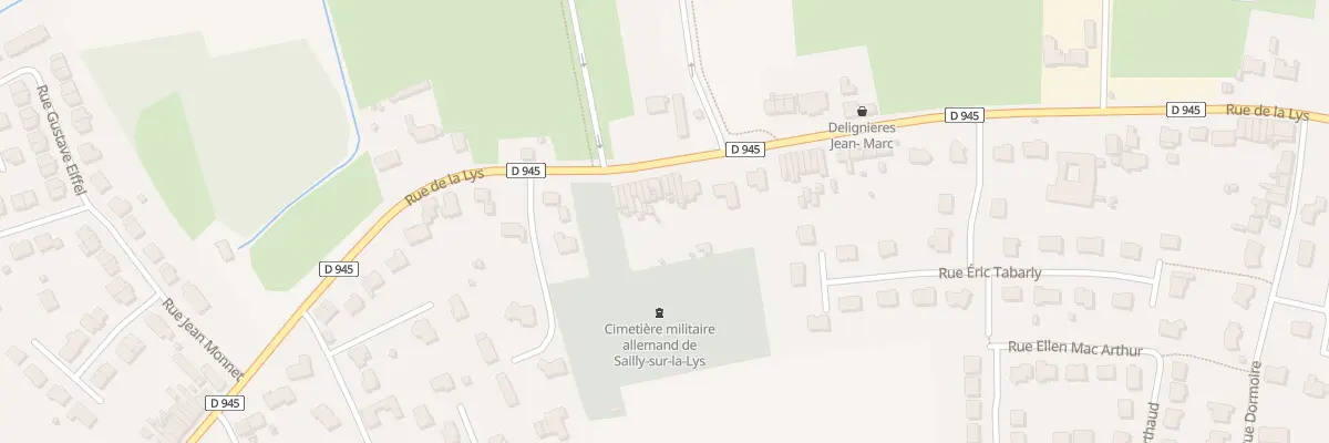 Plan du 1854 Rue de la Lys à Sailly-sur-la-Lys