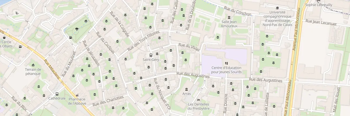 Plan du 9 Rue du Croissant à Arras