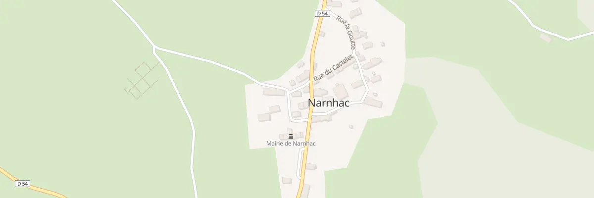 Plan du 1 Rue du Lavoir à Narnhac
