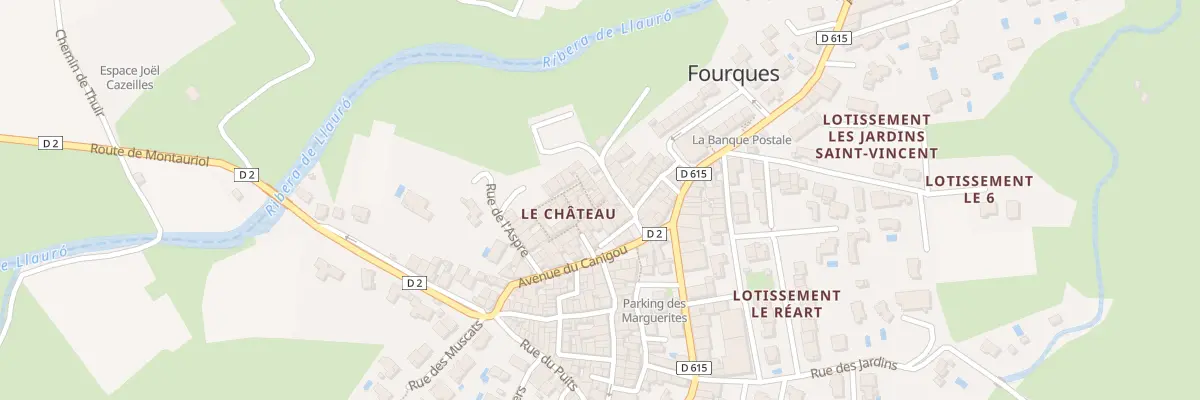 Plan du 6 Rue du Château à Fourques
