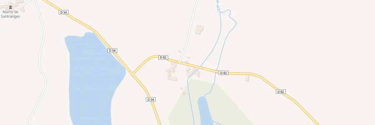 Plan du 247 Le Sablon à Santranges