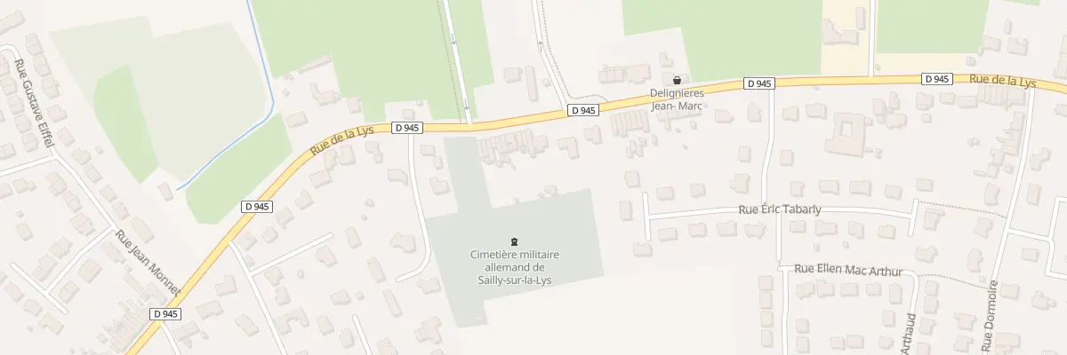 Plan du 1866 Rue de la Lys à Sailly-sur-la-Lys