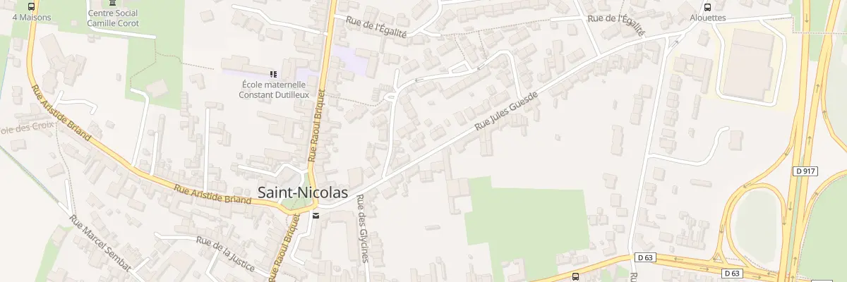 Plan du 15 Rue Jules Guesde à Saint-Nicolas