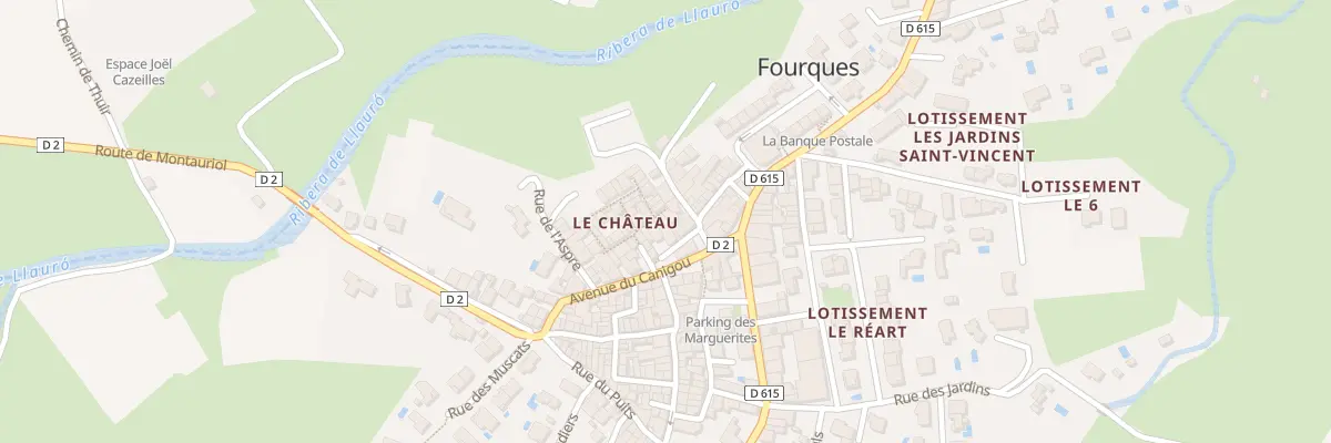 Plan du 4 Rue du Château à Fourques