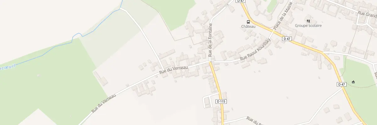 Plan du 10 Rue du Verneau à Blandy