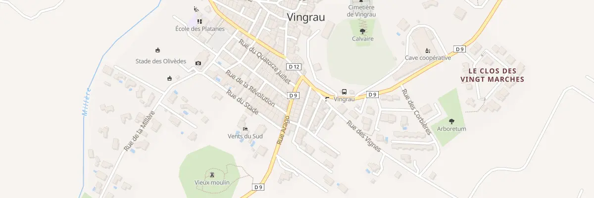 Plan du 6 Rue Arago à Vingrau