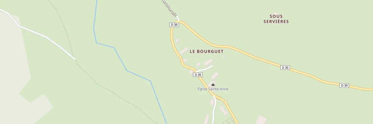 Plan du 99 Le Bourguet à Brezons