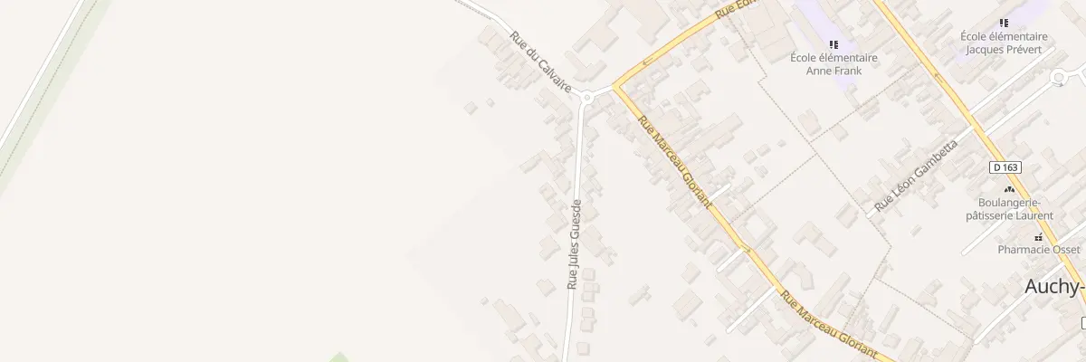 Plan du 47 Rue Jules Guesde à Auchy-les-Mines