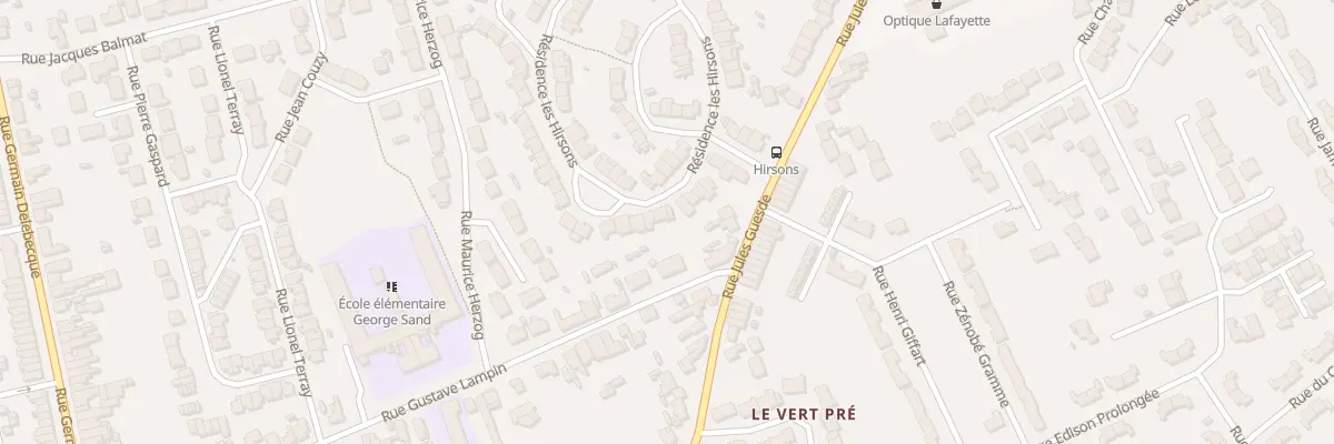 Plan du 8 Res les Hirsons Rue Mordacque à Liévin