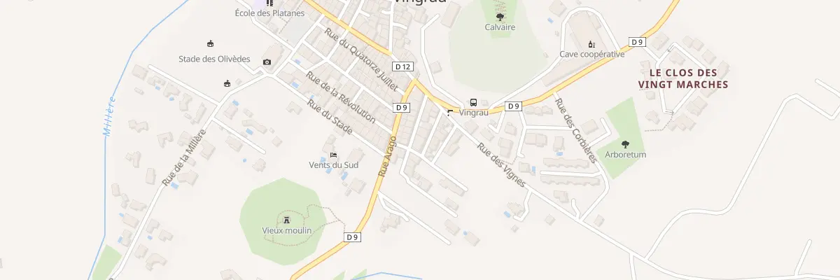 Plan du 8 Rue Pasteur à Vingrau