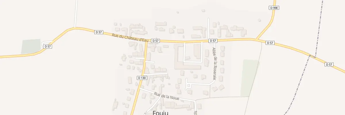 Plan de Fouju à Fouju