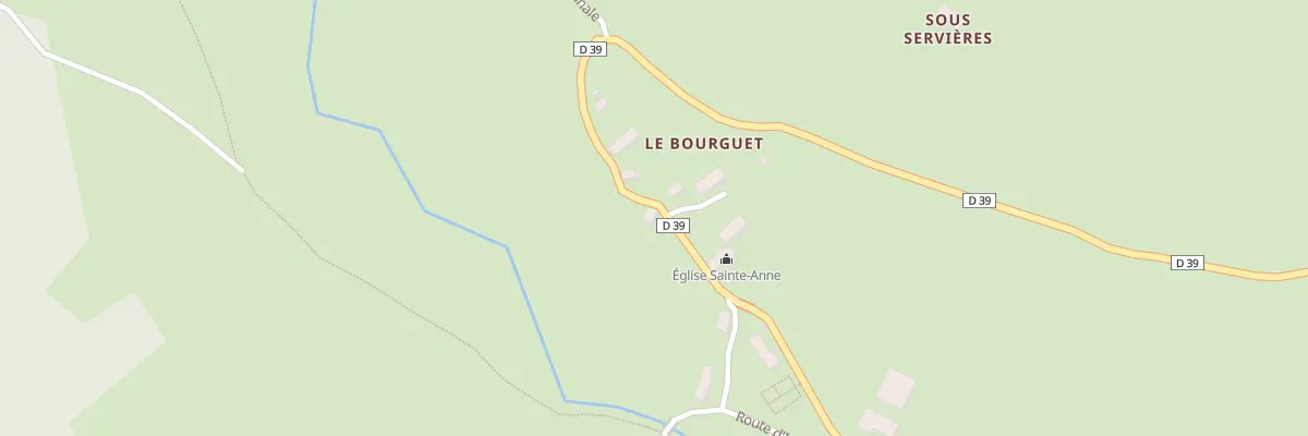 Plan du 97 Le Bourguet à Brezons