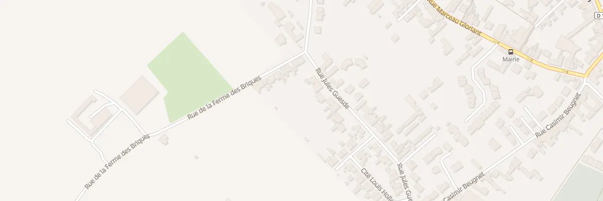 Plan du 33 Rue Jules Guesde à Auchy-les-Mines
