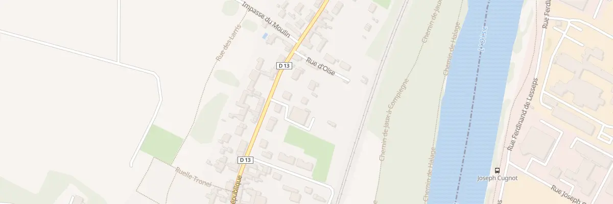 Plan du 666 Rue de la République à Jaux