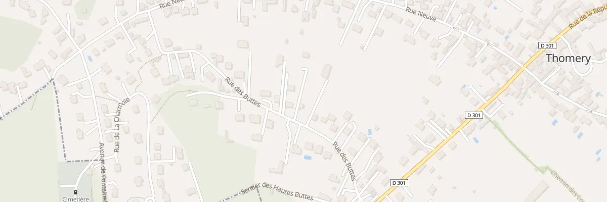 Plan du 27 Rue des Buttes à Thomery