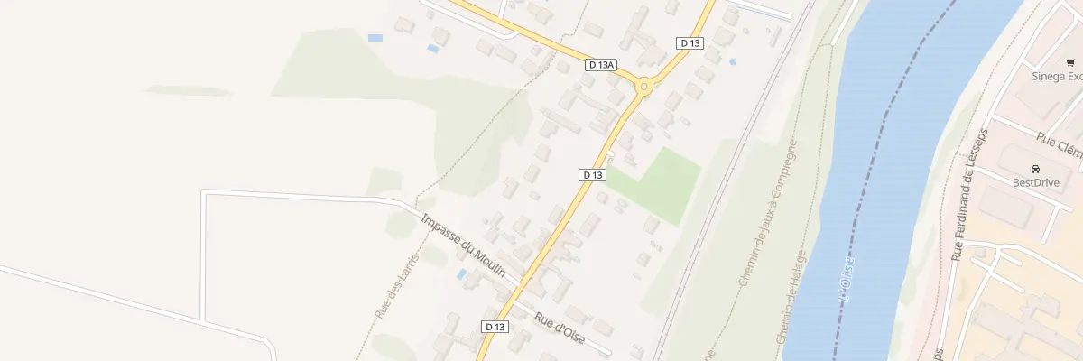 Plan du 821 Rue de la République à Jaux