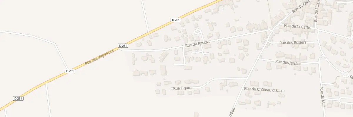 Plan du 27 Rue du Rascas à Luc-sur-Orbieu