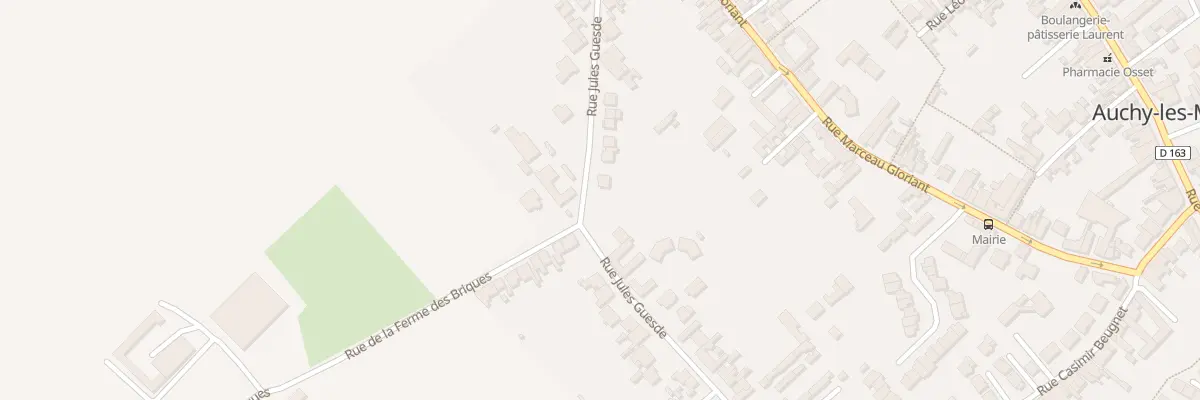 Plan du 40 Rue Jules Guesde à Auchy-les-Mines