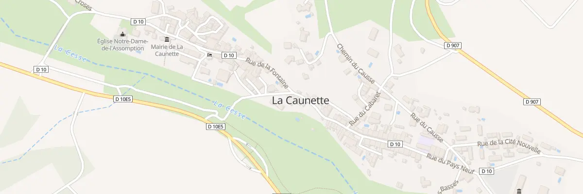 Plan du 5240 Le Village à La Caunette