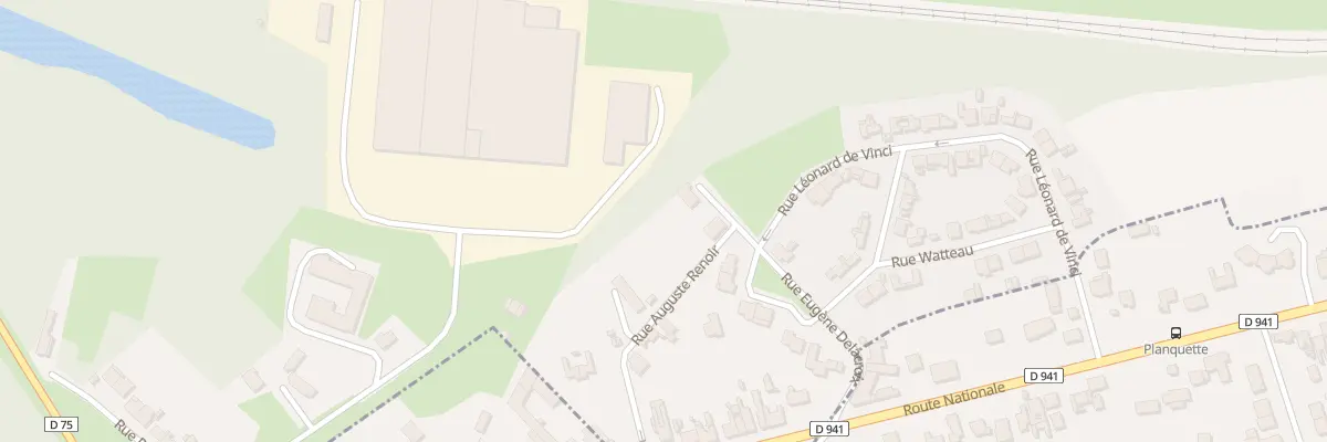 Plan du 2 Rue Eugène Delacroix à Violaines