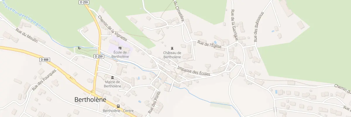 Plan du 134 Imp des Ecoles à Bertholène