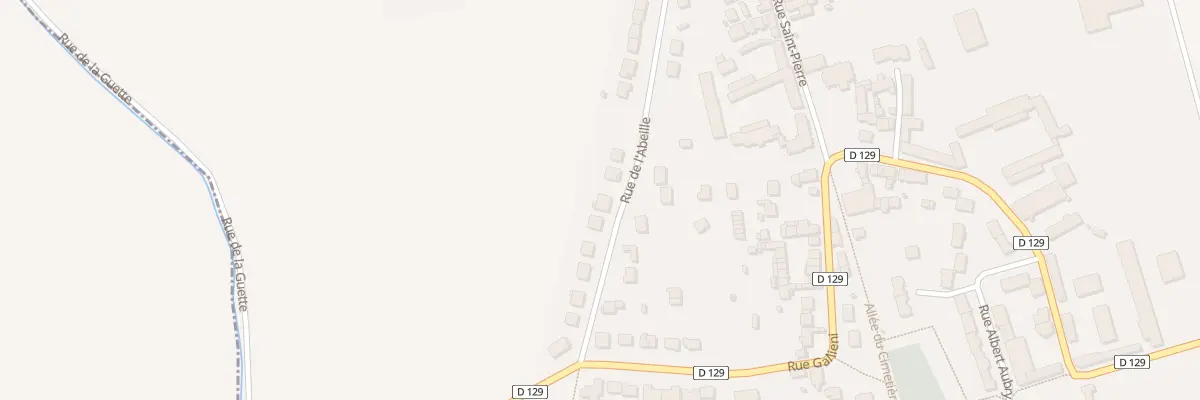 Plan du 13 Rue de l’Abeille à Villeroy