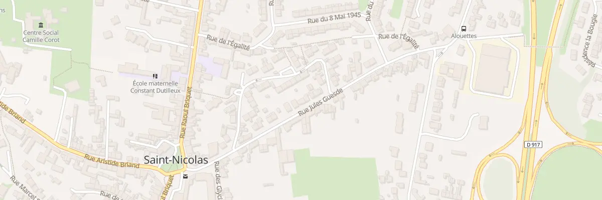 Plan du 25 Rue Jules Guesde à Saint-Nicolas