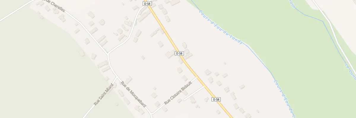 Plan du 85 Rte de Fontainebleau à Nonville