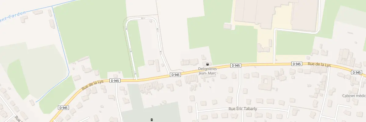 Plan du 1945 Rue de la Lys à Sailly-sur-la-Lys