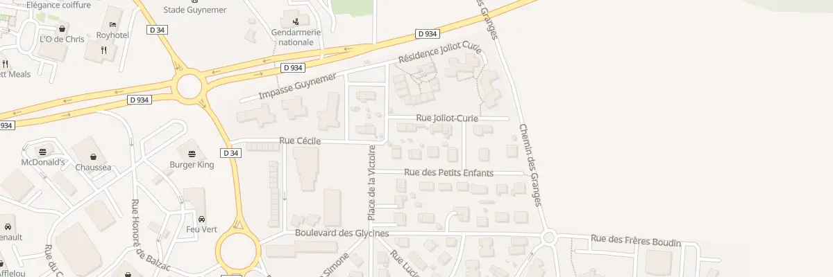 Plan du 3 Rue Joliot Curie à Roye