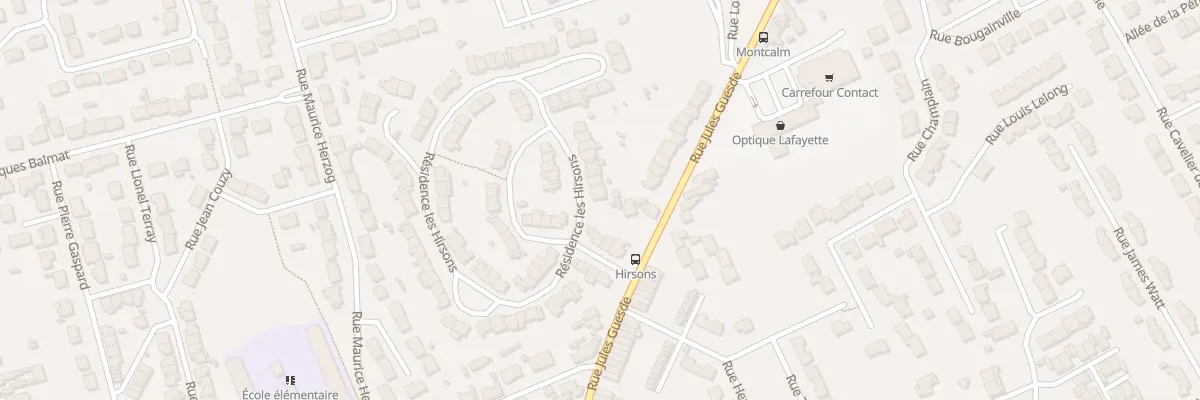 Plan du 60 Res les Hirsons Rue Mordacque à Liévin