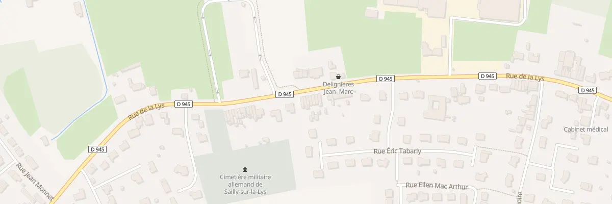 Plan du 1946 Rue de la Lys à Sailly-sur-la-Lys