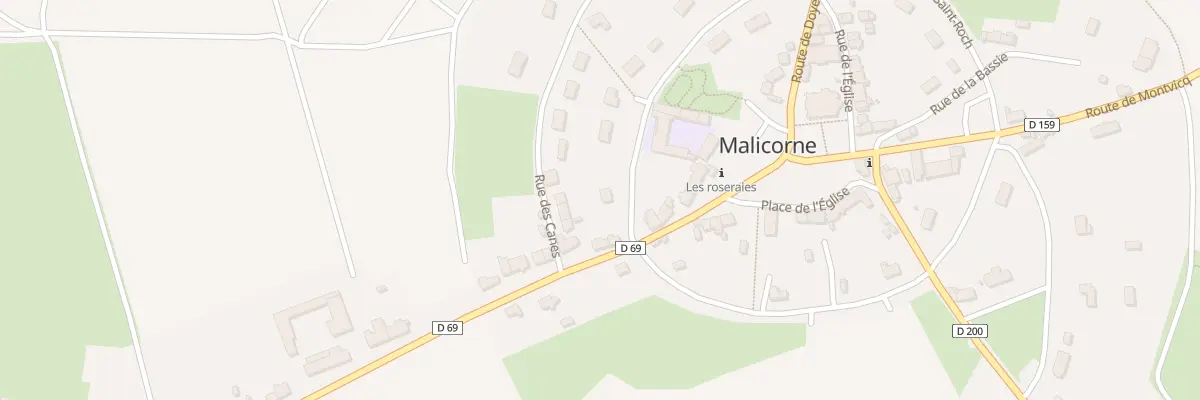 Plan du 1 All des Ecoles à Malicorne