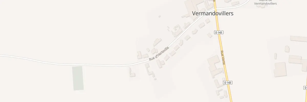 Plan du 14 Rue d’Herleville à Vermandovillers