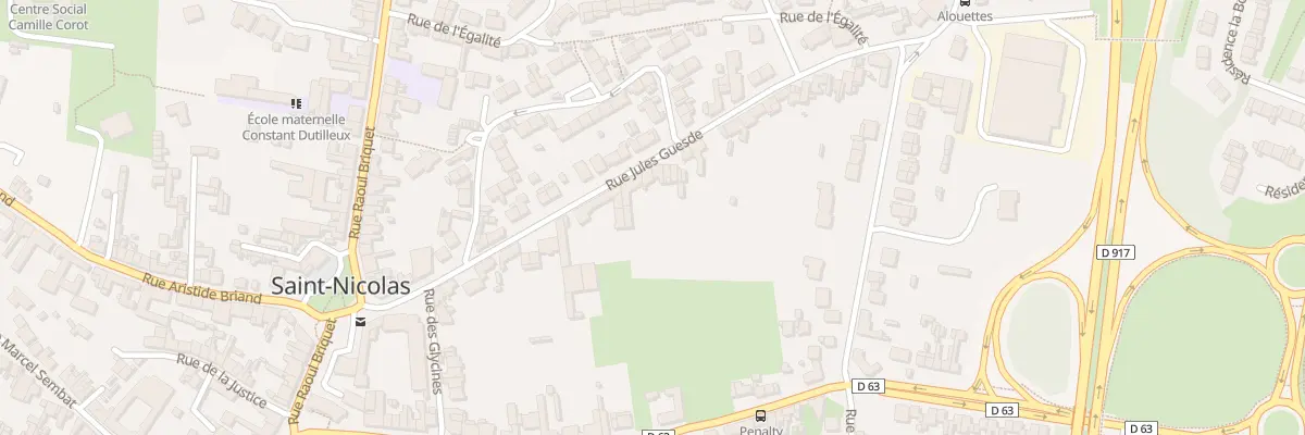 Plan du 30 Rue Jules Guesde à Saint-Nicolas