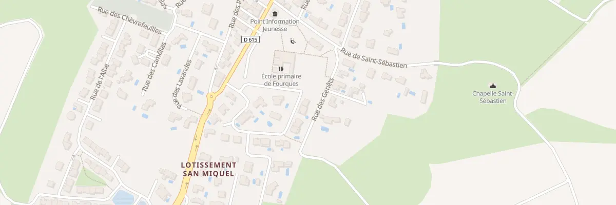 Plan du 28 Rue des Carignans à Fourques