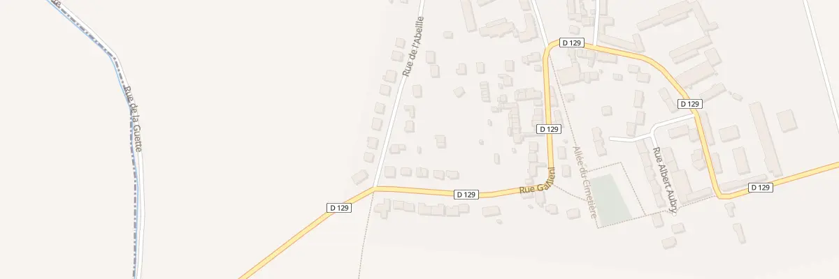 Plan du 2 Rue de l’Abeille à Villeroy