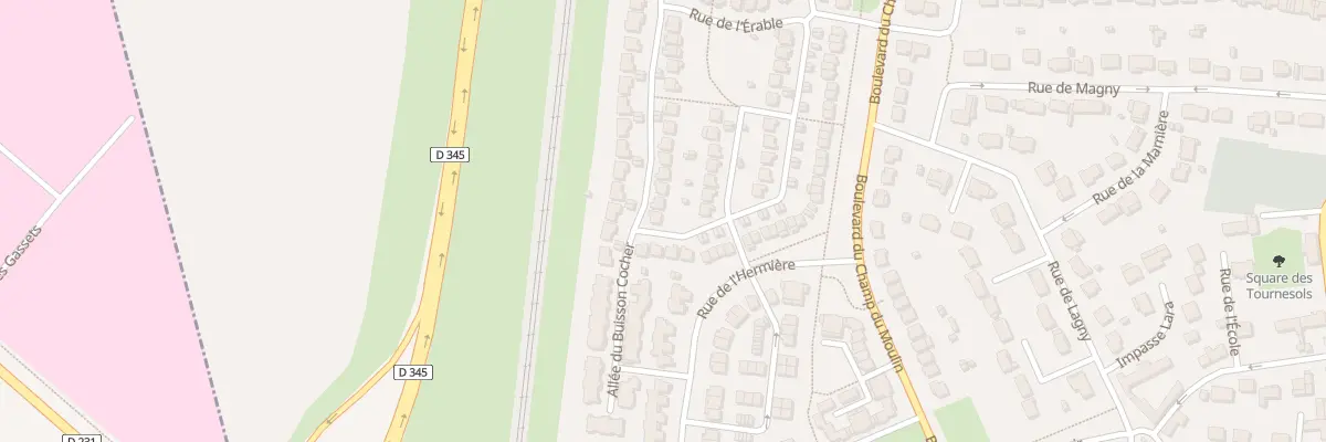 Plan du 2 Rue de l’Erable à Serris