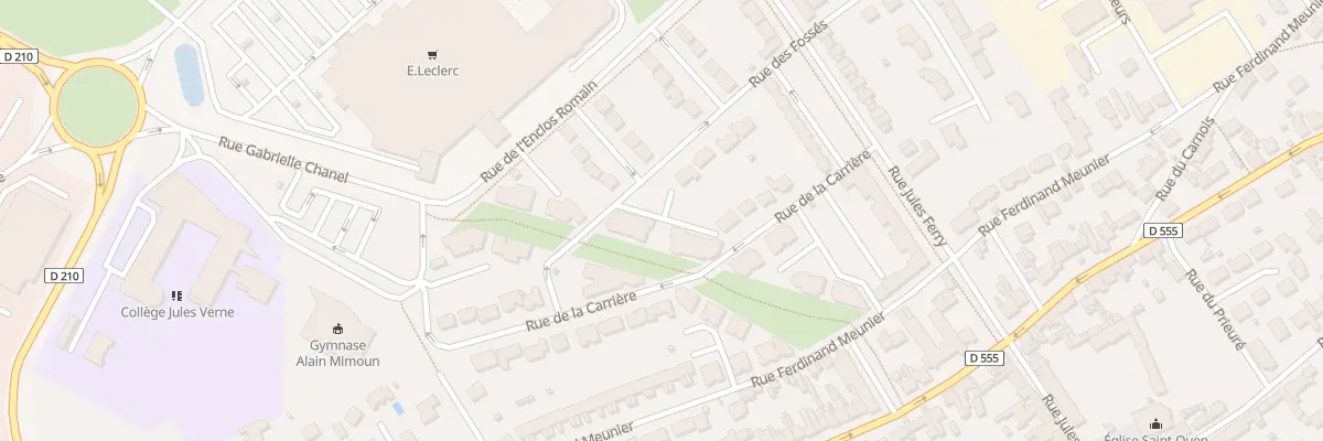 Plan de la Rue Ferdinand Meunier à Lacroix-Saint-Ouen