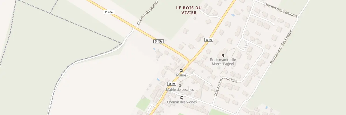 Plan du 1Q Rue de Jablines à Lesches