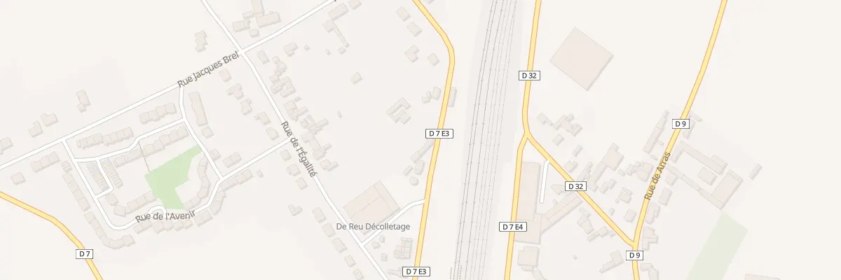 Plan du 25 Rue de la Gare à Achiet-le-Grand